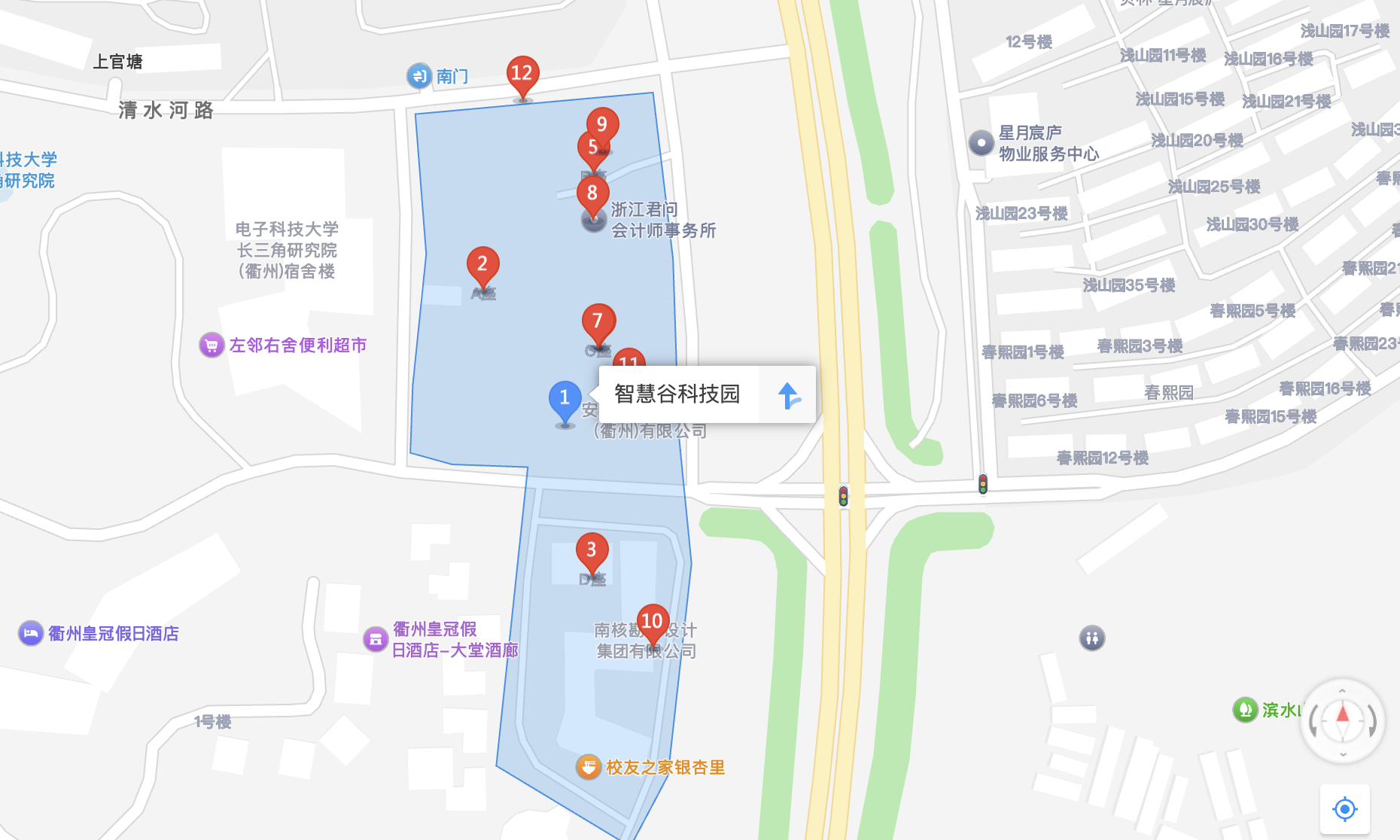 浙江分公司 地图